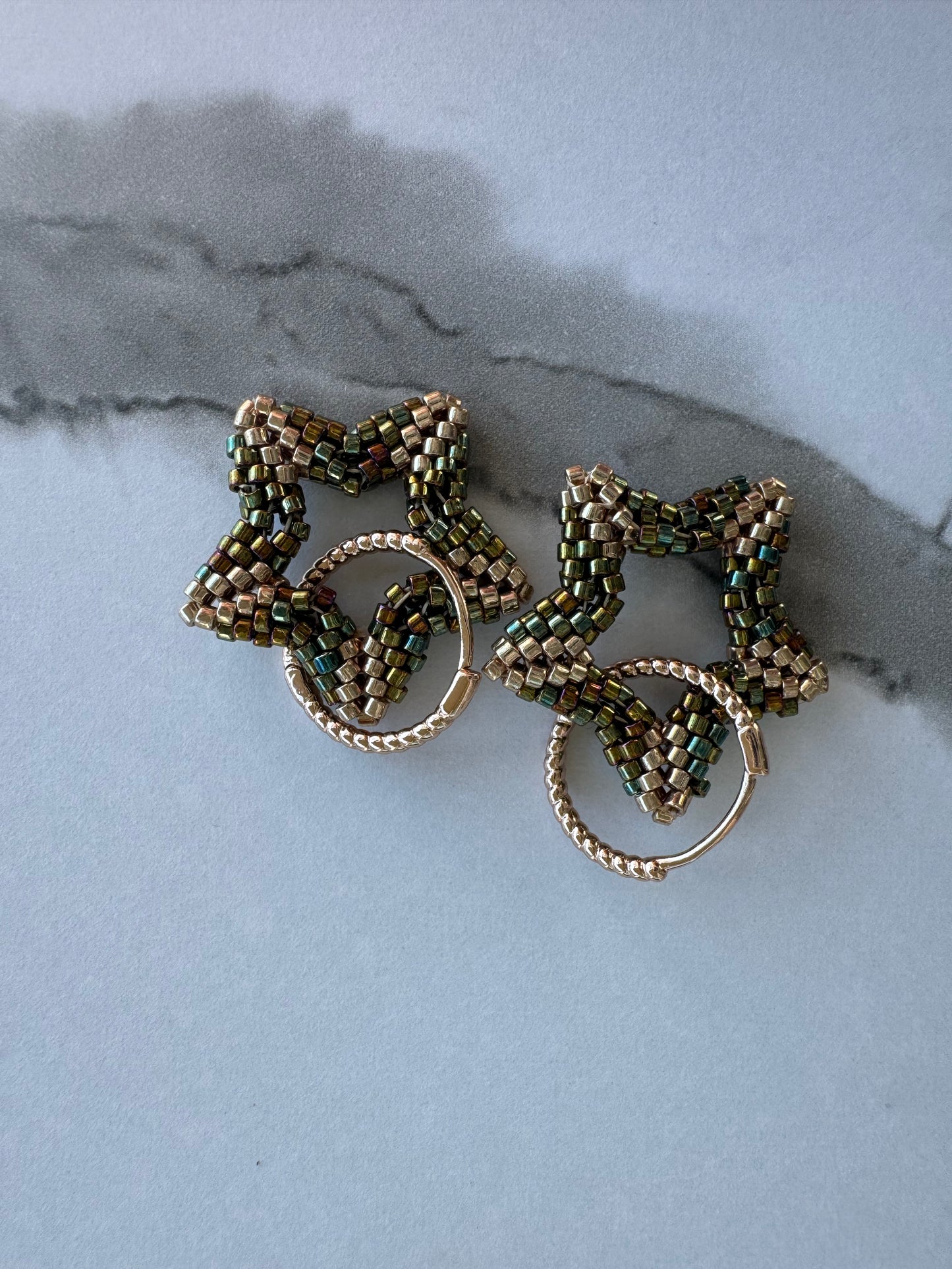 Celestial Knot Beaded Earrings