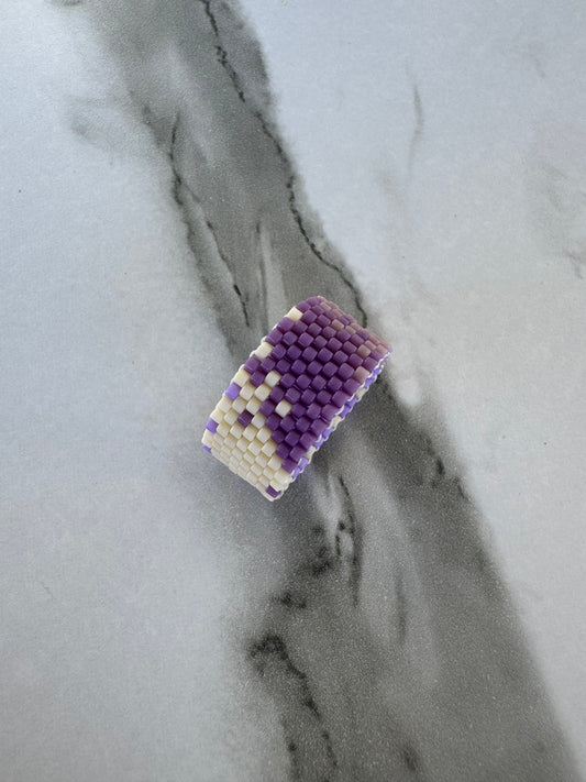 Lavender Soul Ring – Handcrafted Balance & Inner Peace Ring