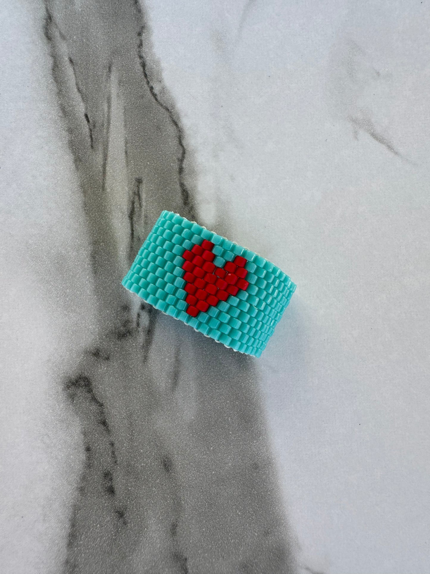 Heart Turquoise Ring – Handcrafted Love & Self-Connection Ring