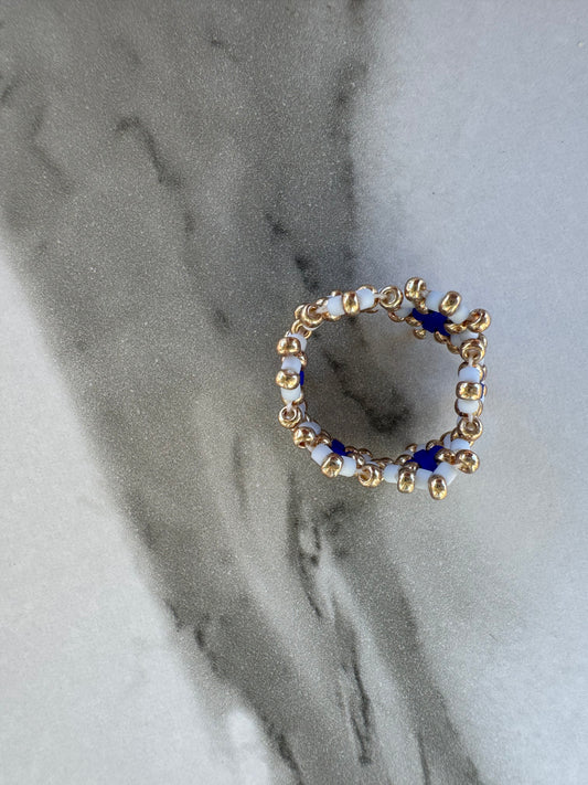 Golden Aura Ring – Handcrafted Protection & Feminine Light Ring