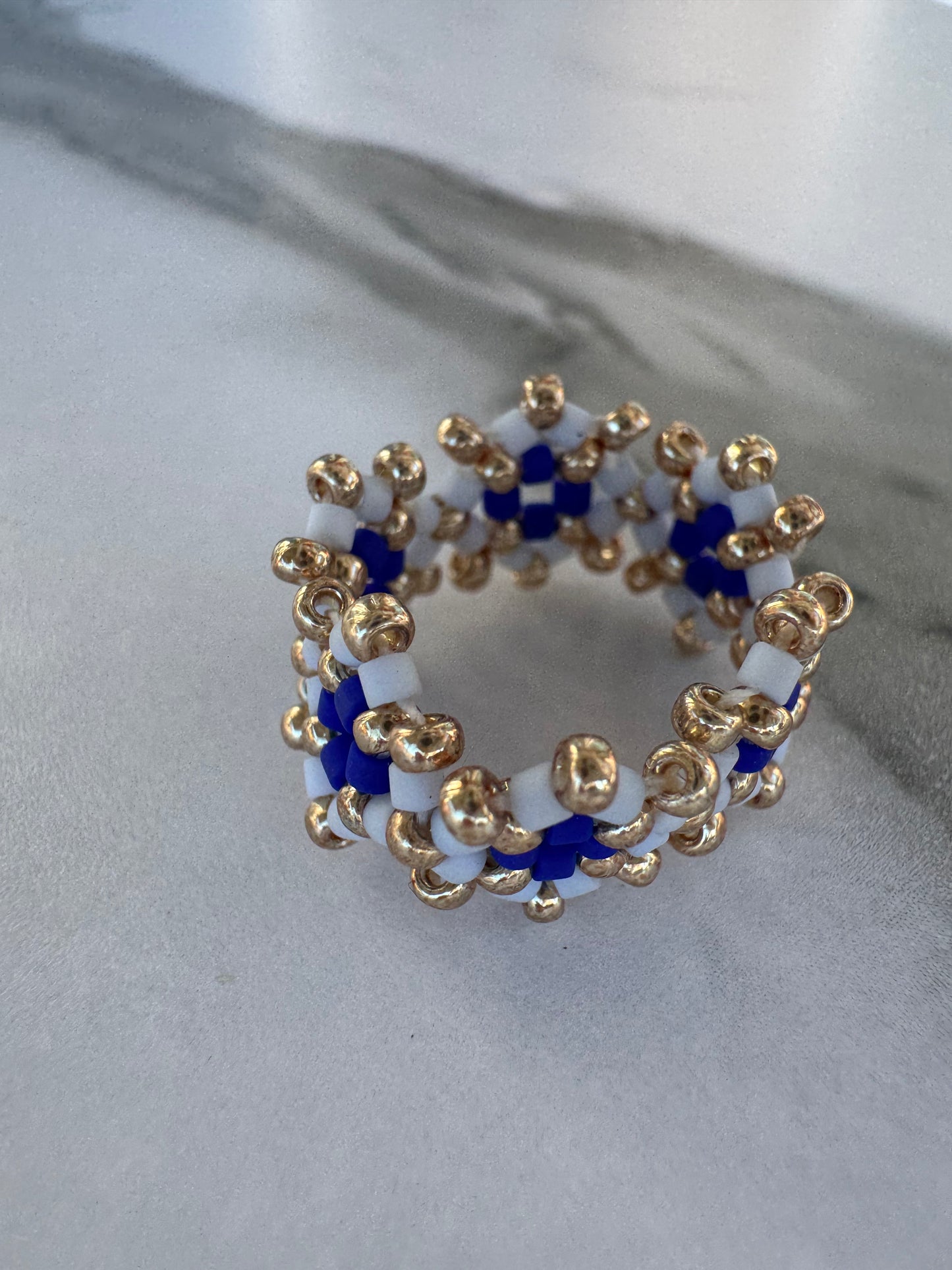 Golden Aura Ring – Handcrafted Protection & Feminine Light Ring